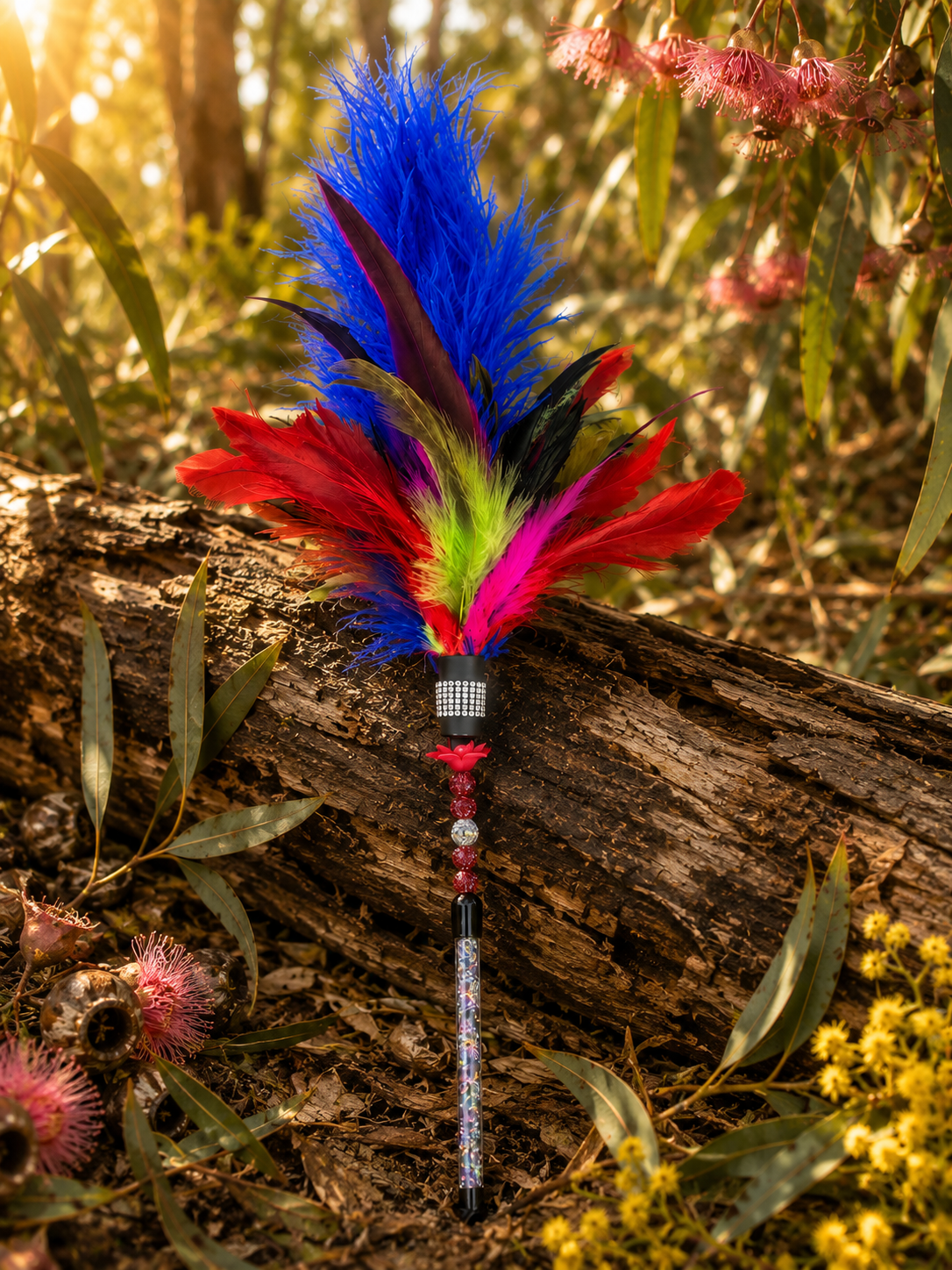Rosella Ruckus Feather Cat Teaser Wand - Pritti Kitti Boutique