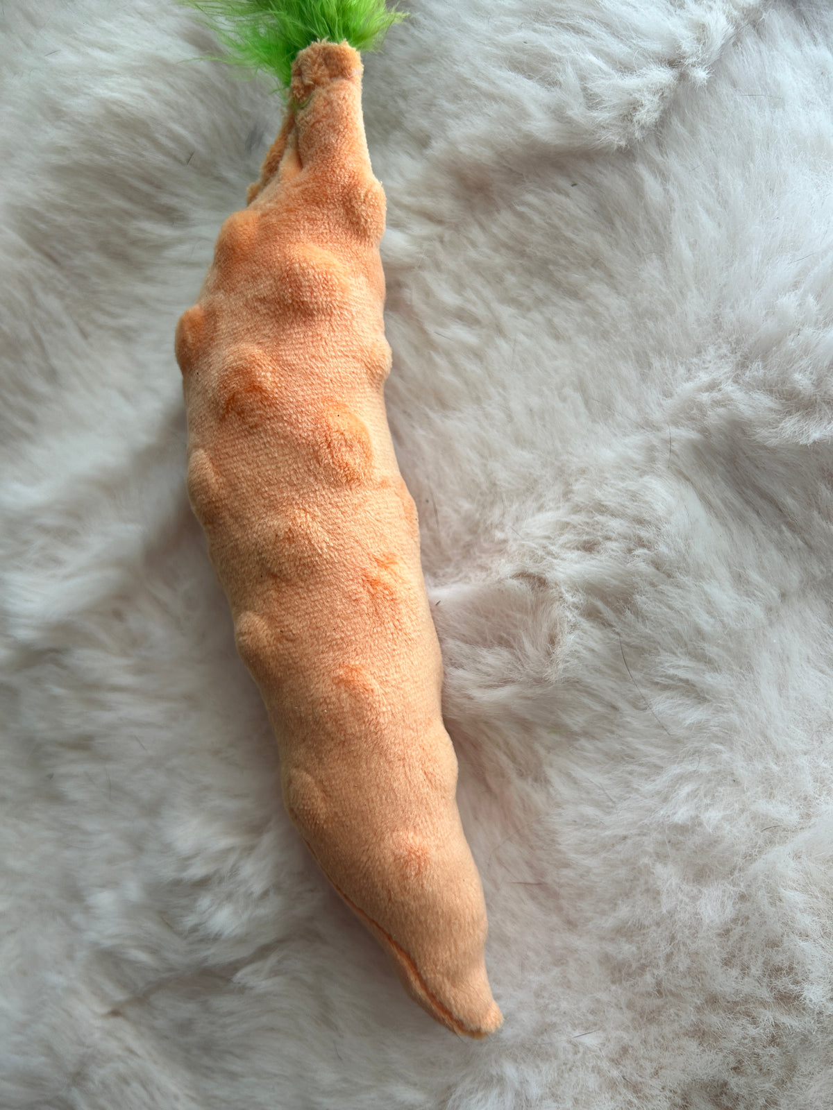 Minky Cat Toy: Carrot Patch Pouncer for Playful Paws - Pritti Kitti Boutique