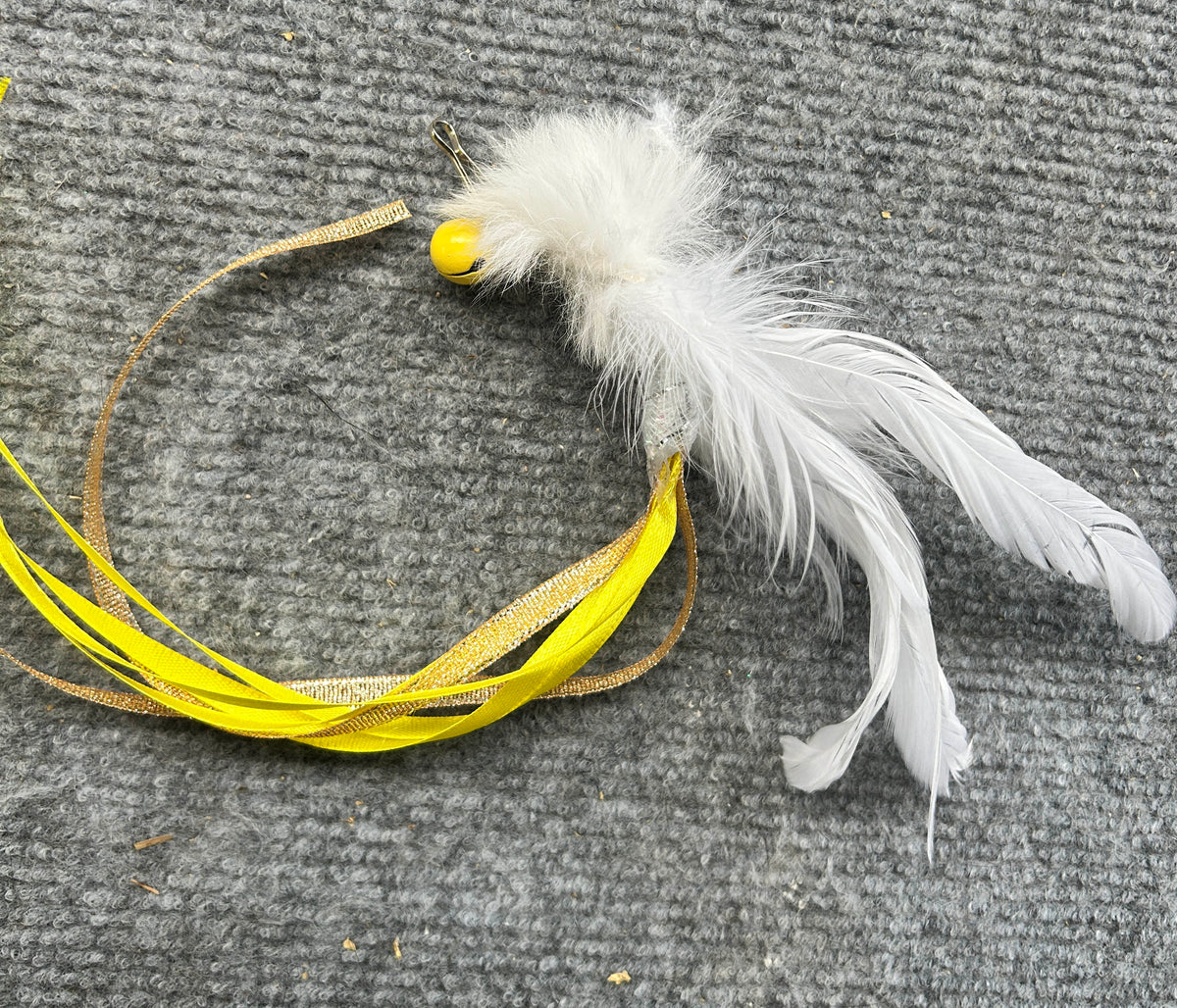 Moonlit Wattle Moth Cat Teaser Attachment - Pritti Kitti Boutique