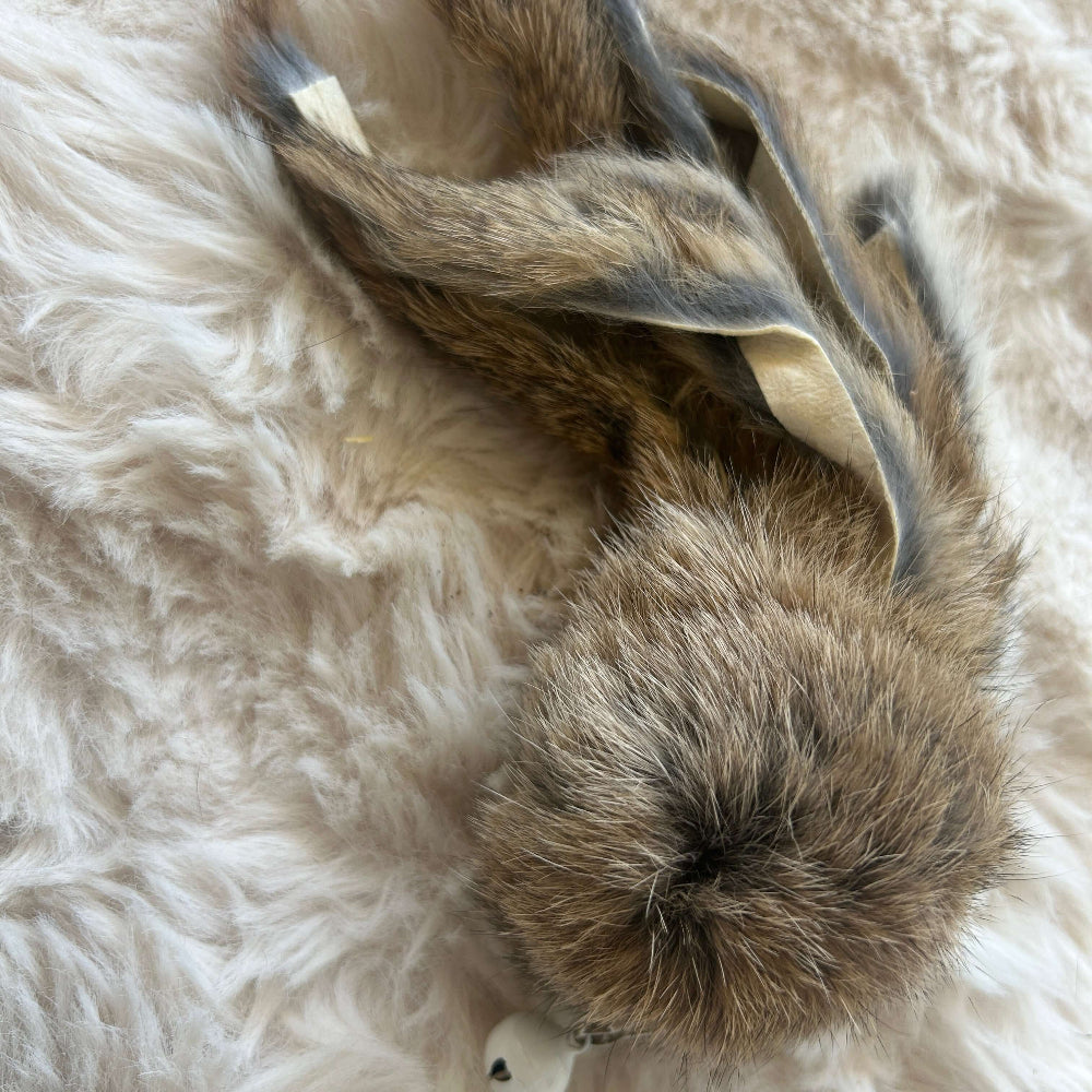 Aussie Bush Cat Toy - Octobun Attachment with a fluffy rabbit-fur body and playful tentacles.