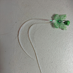 Aussie Bush Cat Toy - Shimmer Bug featuring delicate green butterfly wings and shimmering tails.
