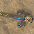 Christmas Cat Gift - Limited Edition Cat teaser attachment with colorful ribbons and feathers for playful cats