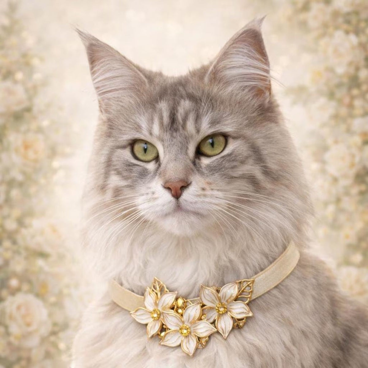 Ivory Blossom Collar - Pritti Kitti Boutique