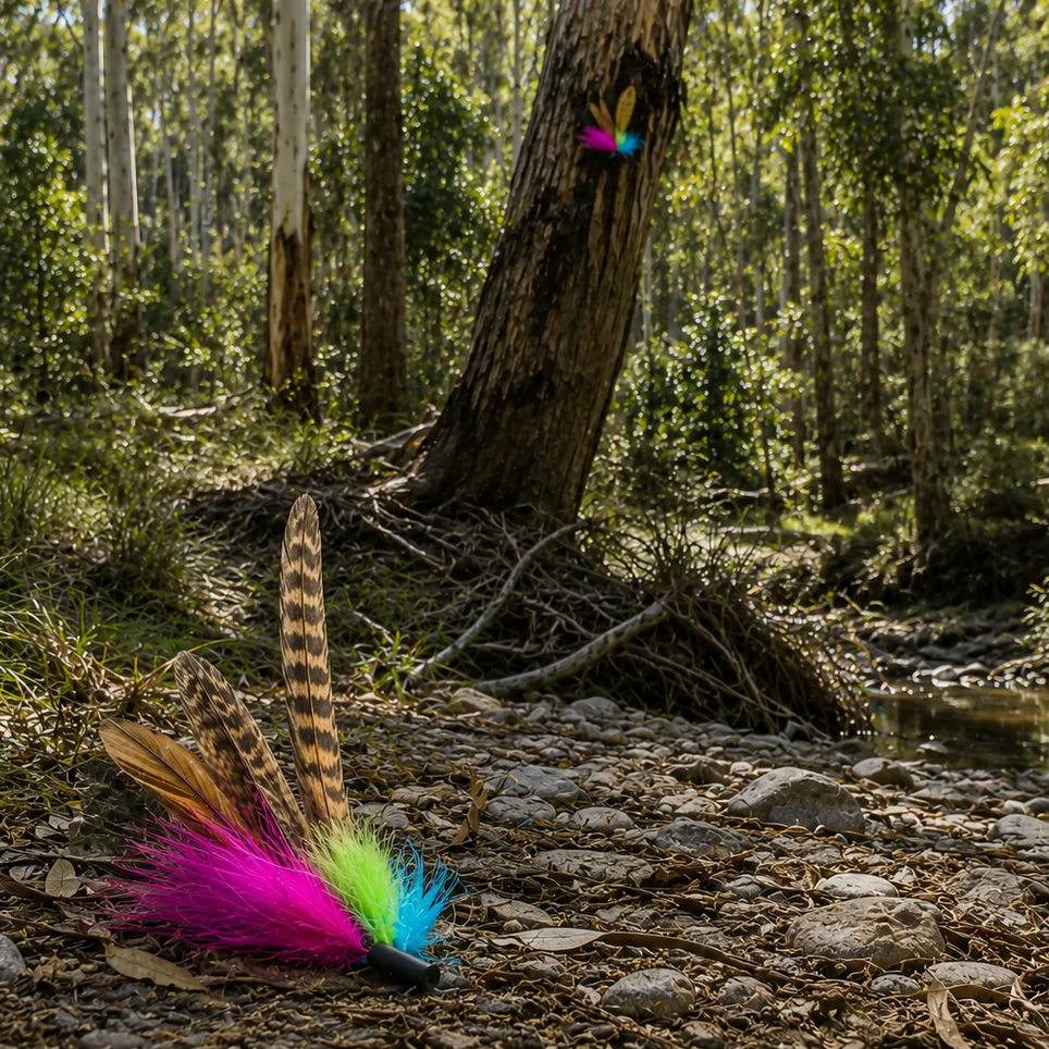 Teaser Attachment - Scrub Flutter Feather for Interactive Play - Pritti Kitti Boutique