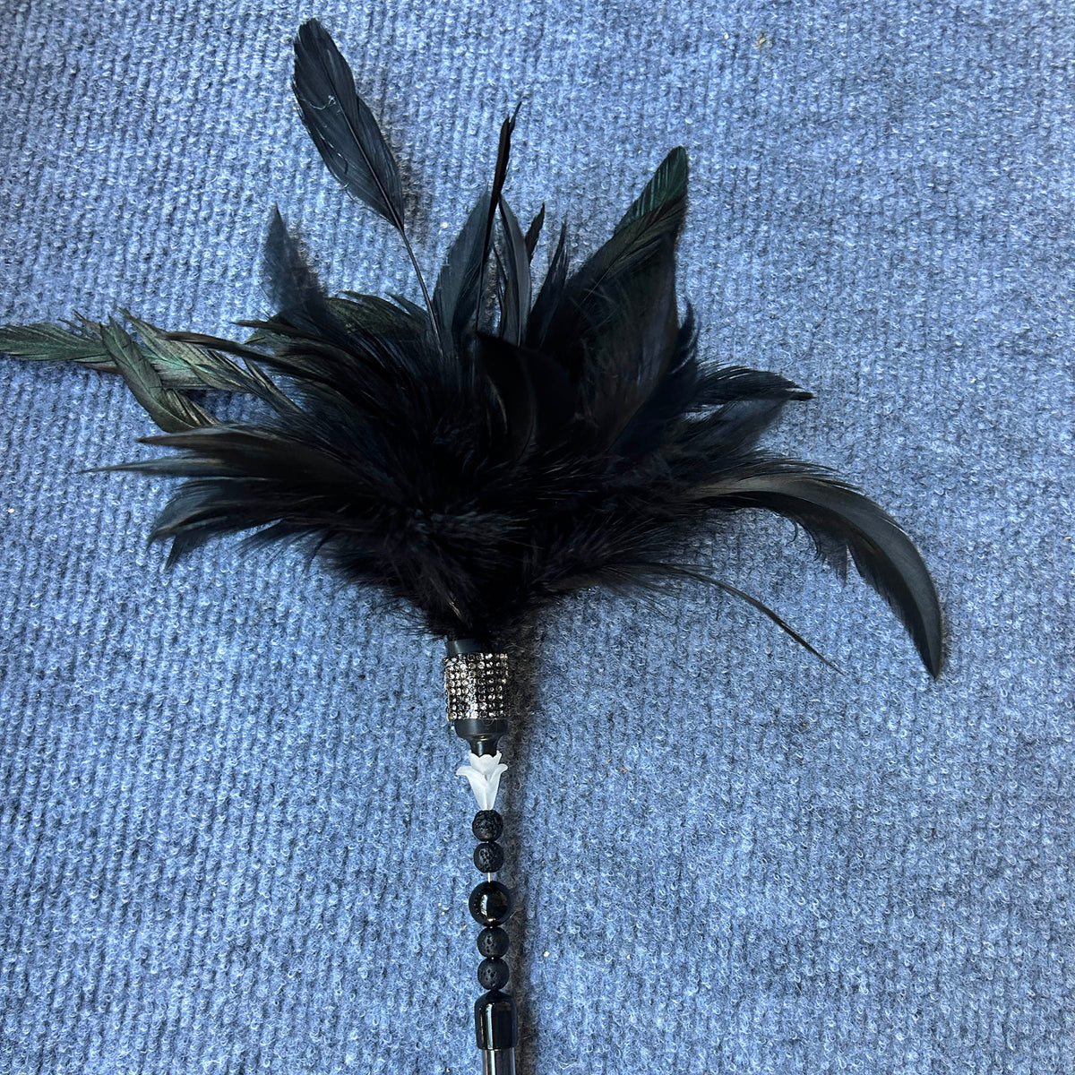 Carn the Crows Feather Cat Wand - Pritti Kitti Boutique