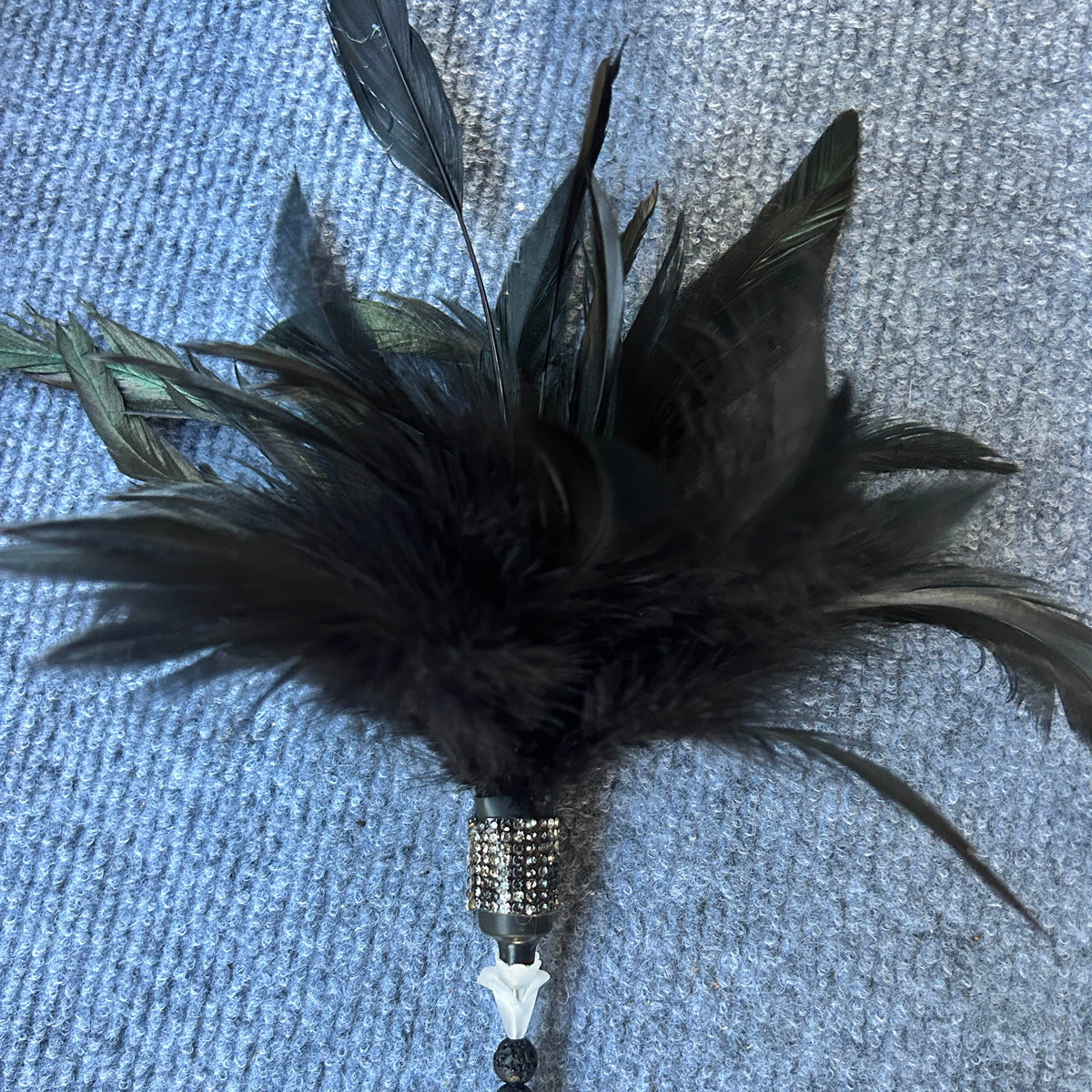 Carn the Crows Feather Cat Wand - Pritti Kitti Boutique
