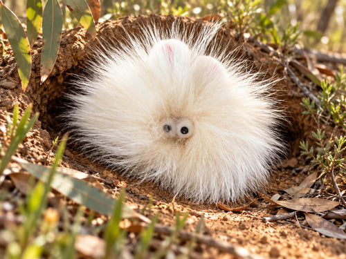 Bush Bunny | Rabbit Fur Cat Toy - Pritti Kitti Boutique