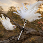 Little Corella Feather Cat Wand - Pritti Kitti Boutique