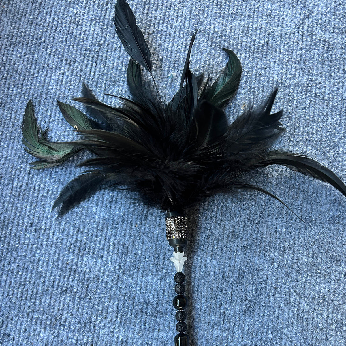 Carn the Crows Feather Cat Wand - Pritti Kitti Boutique