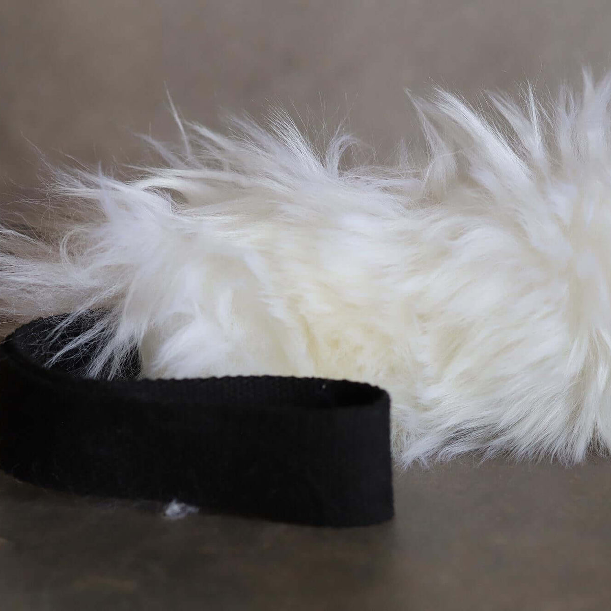 Dog Tug Toy made from soft Australian sheepskin, ideal for interactive play and training sessions.