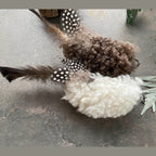 Cat Teaser Attachment: Woolly Flyer Sheepskin Toy for Cats - Pritti Kitti Boutique