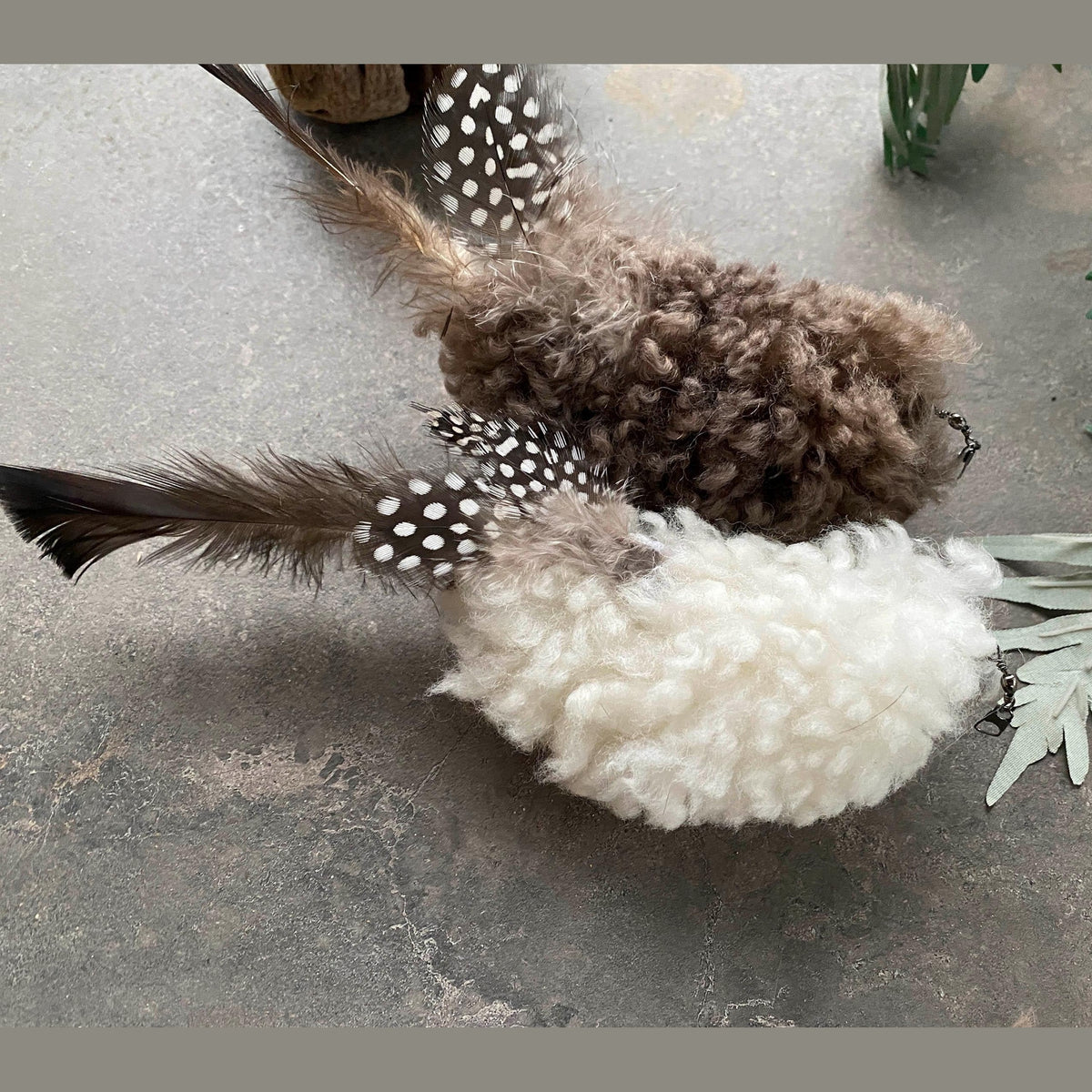 Cat Teaser Attachment: Woolly Flyer Sheepskin Toy for Cats - Pritti Kitti Boutique