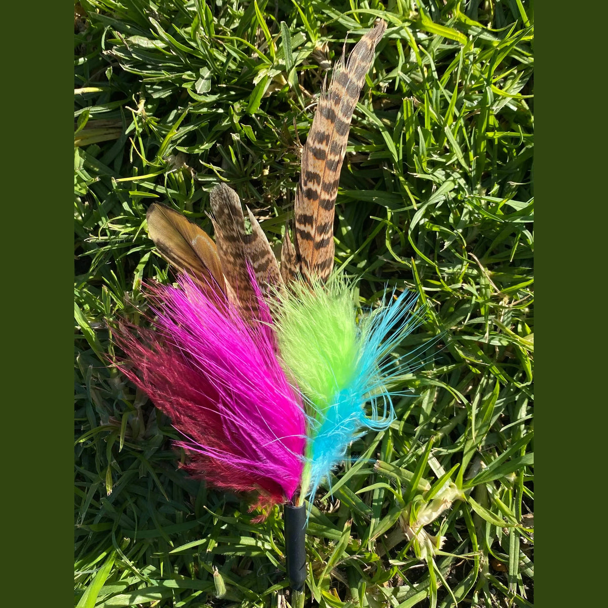 Teaser Attachment - Scrub Flutter Feather for Interactive Play - Pritti Kitti Boutique