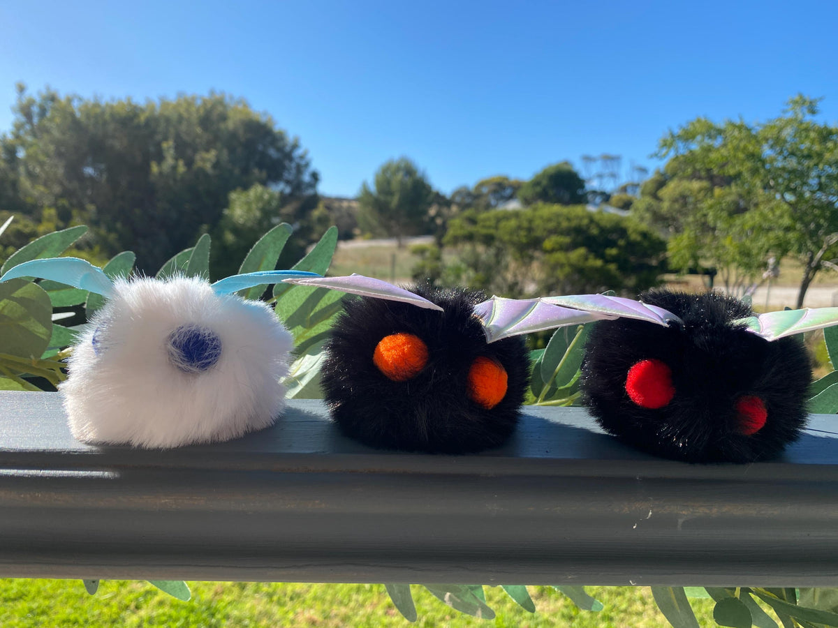 Faux Fur Cat Toy With Wings - Batty McBat for Playful Paws - Pritti Kitti Boutique