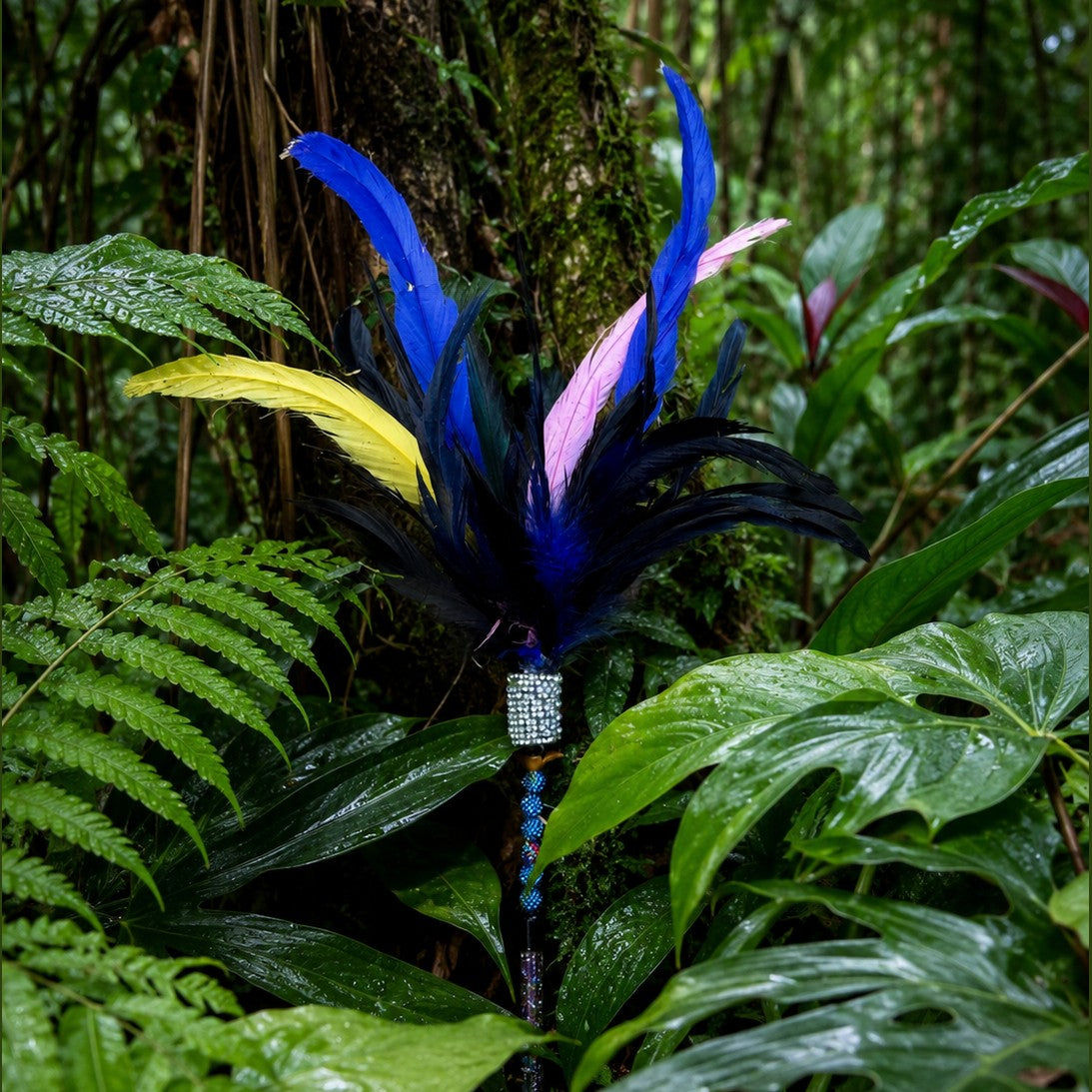 Cassowary Caper Feather Cat Teaser - Pritti Kitti Boutique