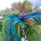 Cat Teaser Wand - Tru Blu Emu Feather Delight for Playful Cats - Pritti Kitti Boutique